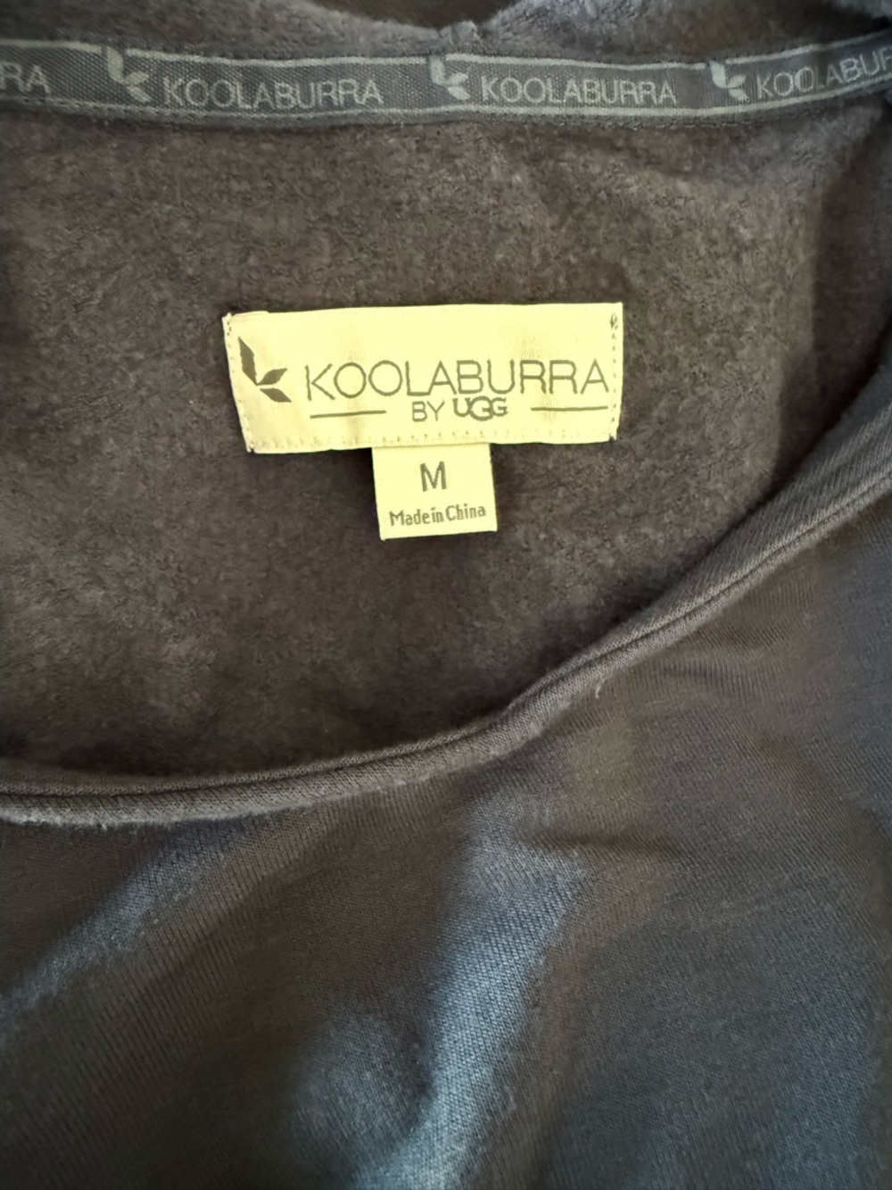 Koolaburra Blue Hoodie Lightweight Pullover Athleisure V Neck Pocket M - Picture 3 of 4